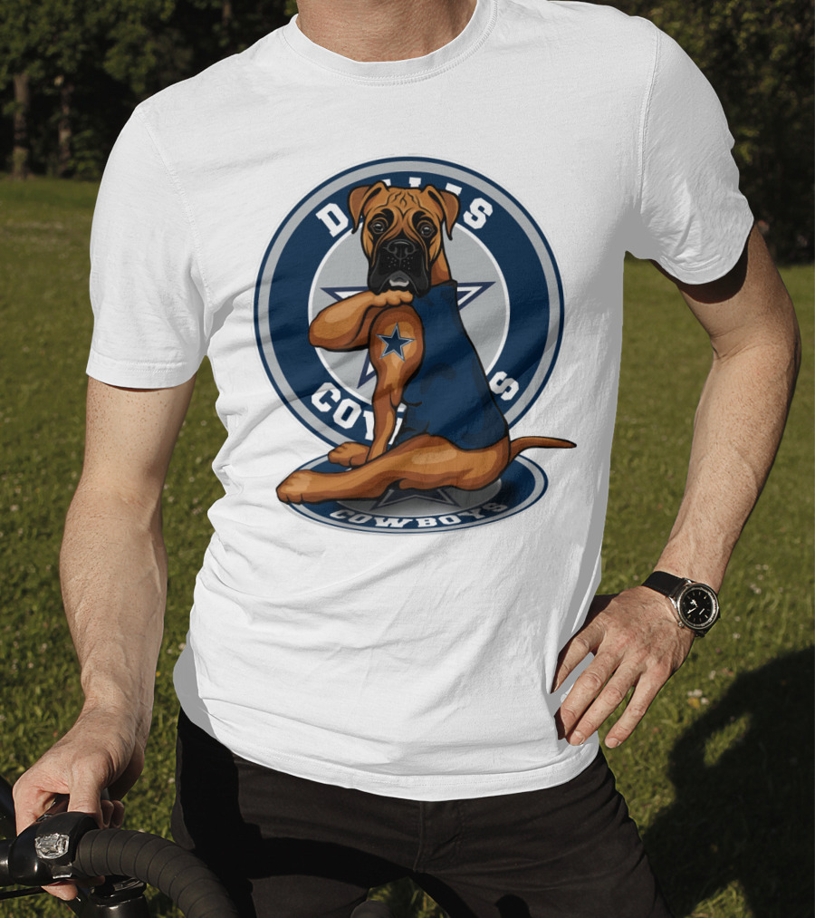 Dallas Cowboys Boxer Dog Star T-Shirt