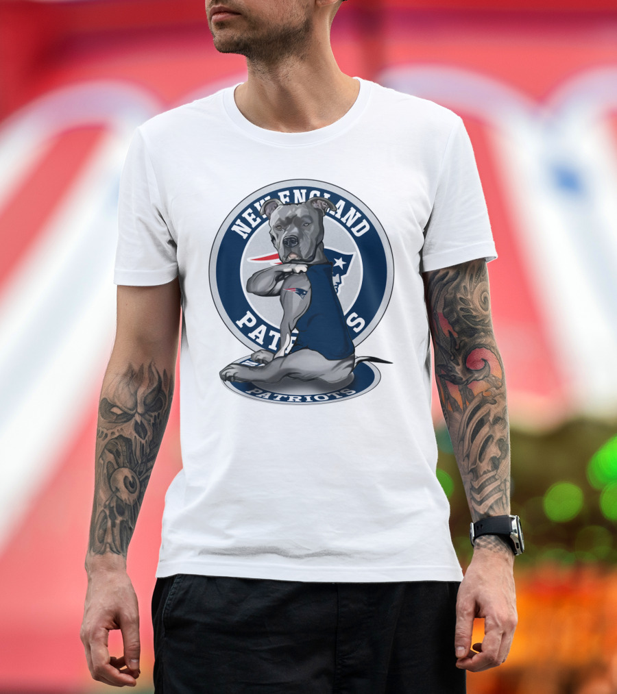 New England Patriots Pitbull Fan T-Shirt