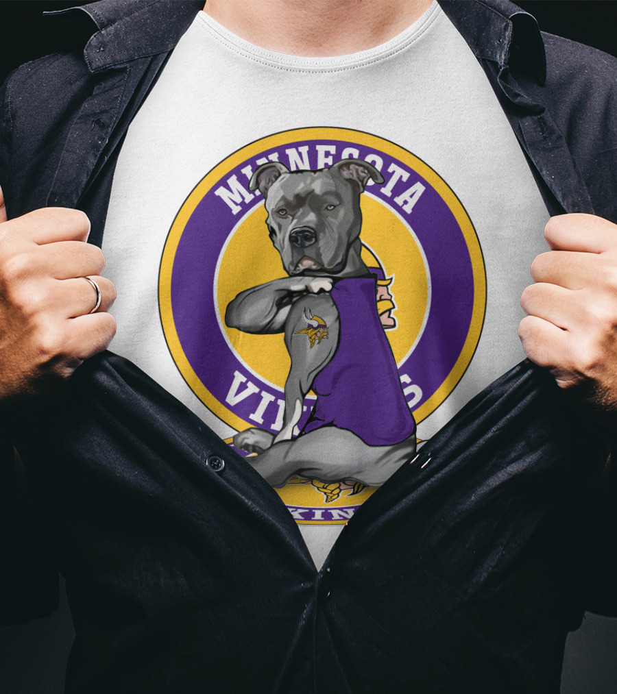 Minnesota Vikings Pitbull T-Shirt