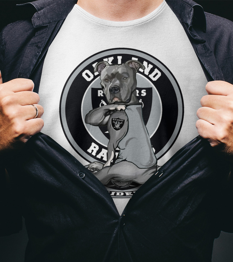 Oakland Raiders Pitbull Fan T-Shirt