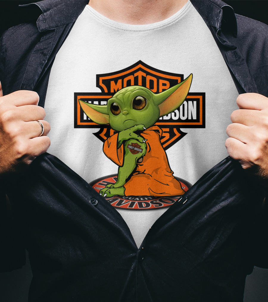 Harley Davidson Yoda Motorcycles T-Shirt