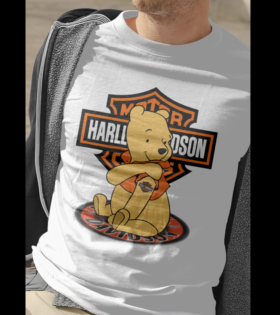 Harley Davidson Pooh Bear Iconic Motor Style T-Shirt