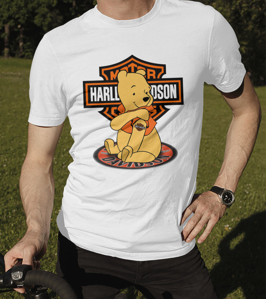 Harley Davidson Pooh Bear Iconic Motor Style T-Shirt