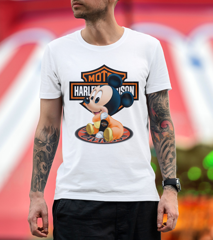 Harley Davidson Moto Mickey Mouse T-Shirt