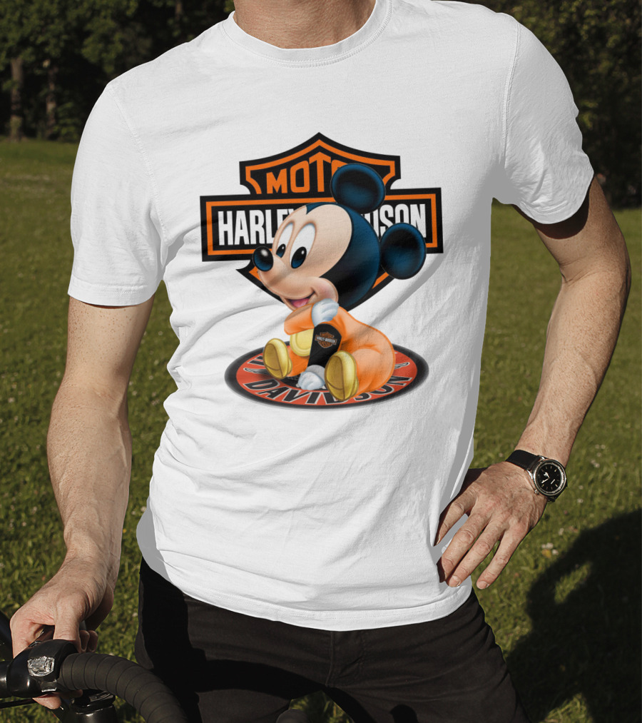 Harley Davidson Moto Mickey Mouse T-Shirt