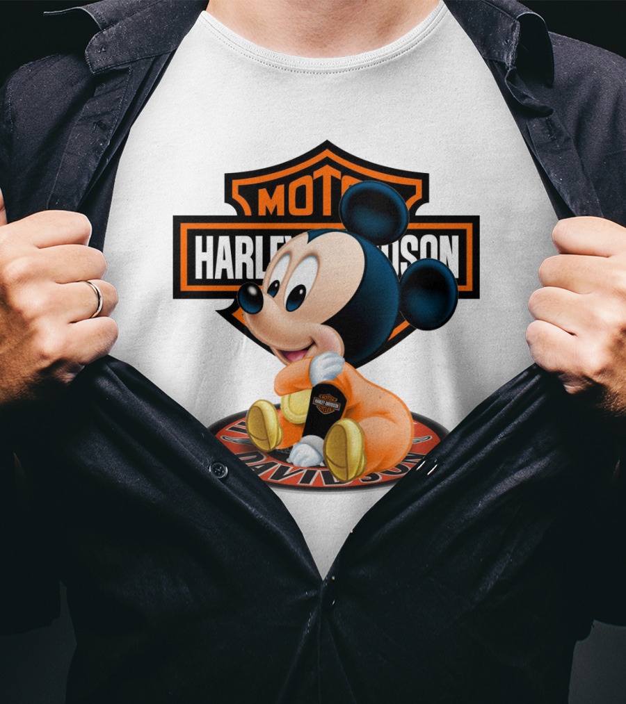 Harley Davidson Moto Mickey Mouse T-Shirt