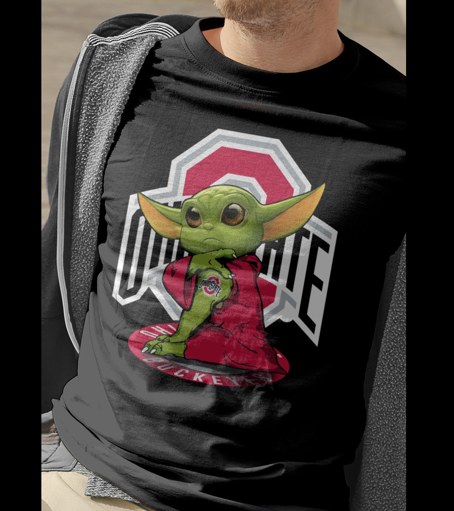 Ohio State Buckeyes Yoda Fan Tribute T-Shirt