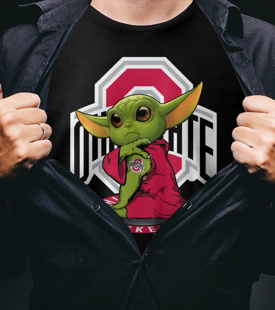 Ohio State Buckeyes Yoda Fan Tribute T-Shirt