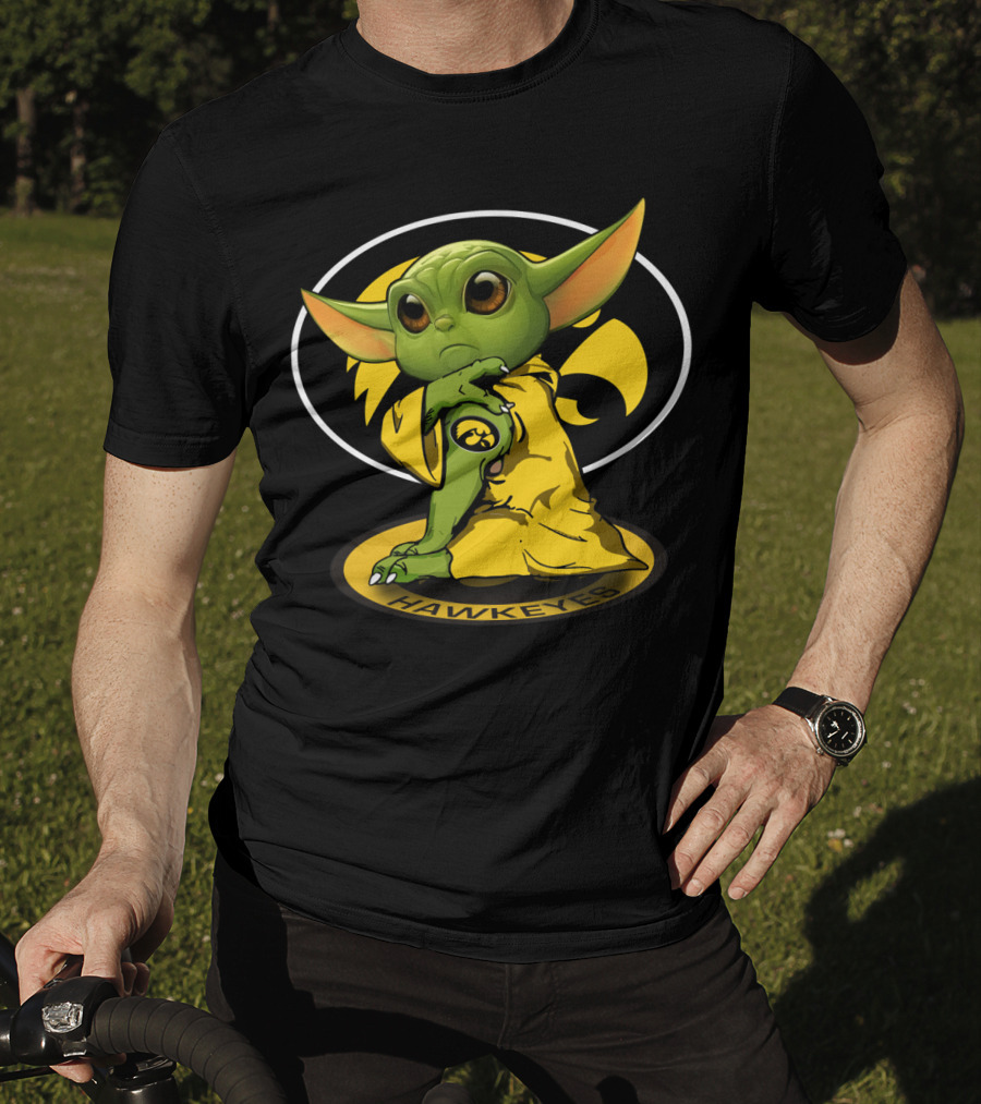 Iowa Hawkeyes Yoda Star Wars Crossover T-Shirt