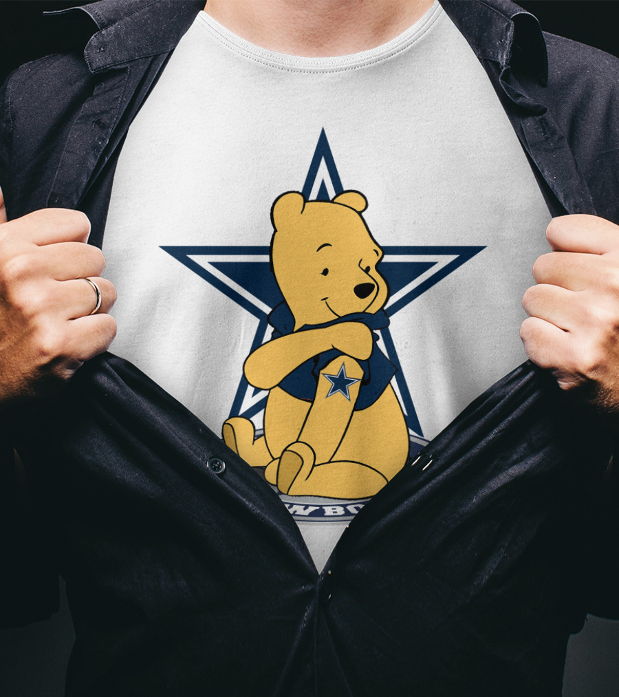 Pooh Bear Dallas Cowboys Star T-Shirt