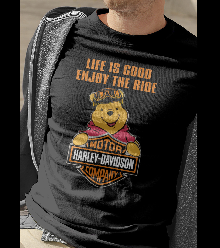 Life Is Good Enjoy The Ride Harley Davidson Company T-Shirt