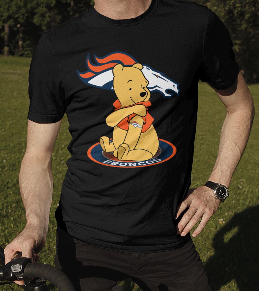 Broncos Pooh With Denver Broncos T-Shirt