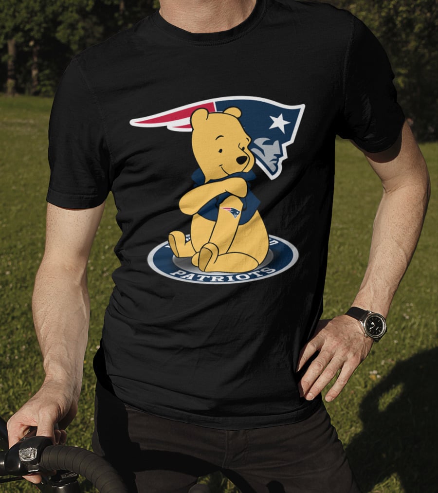 New England Patriots Football Crossover With Pooh T-Shirt