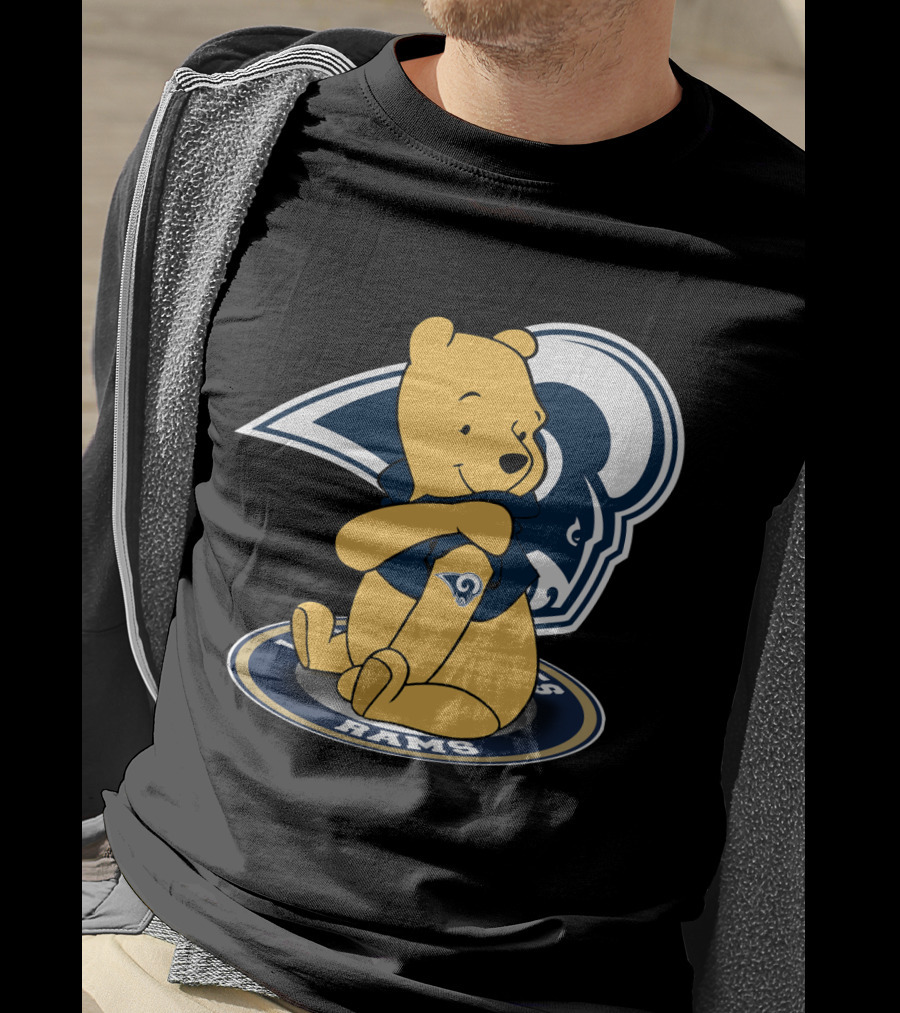 Pooh Rams LA Football Bear T-Shirt