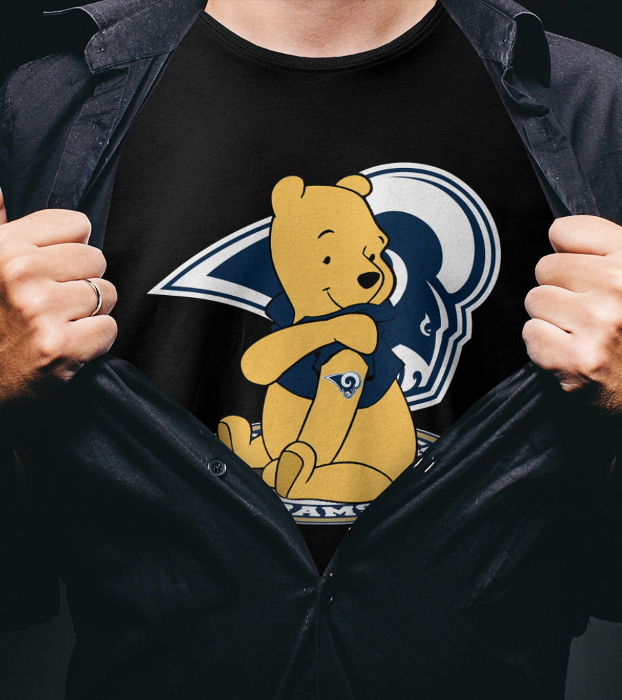 Pooh Rams LA Football Bear T-Shirt
