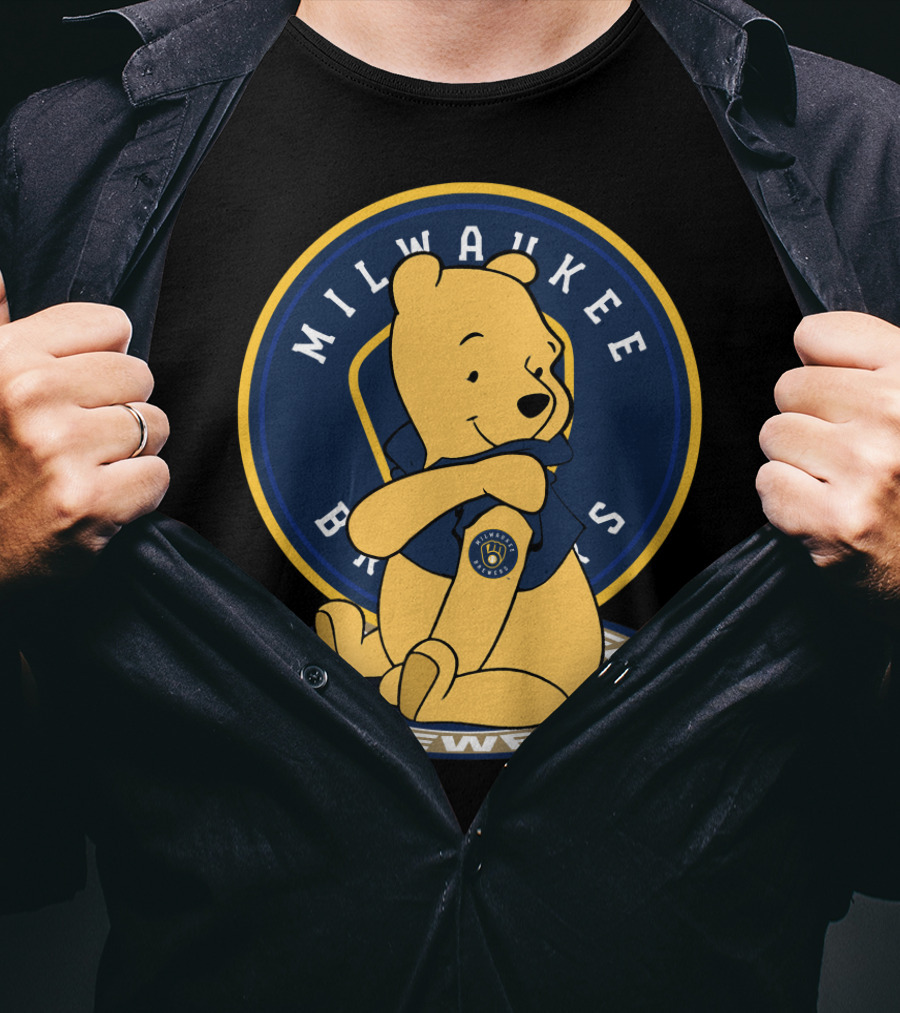 Milwaukee Brewers Pooh Crossover T-Shirt