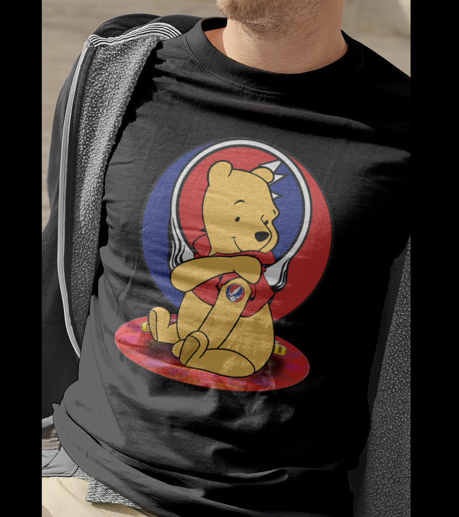 Winnie The Pooh Grateful Dead Steal Your Face T-Shirt