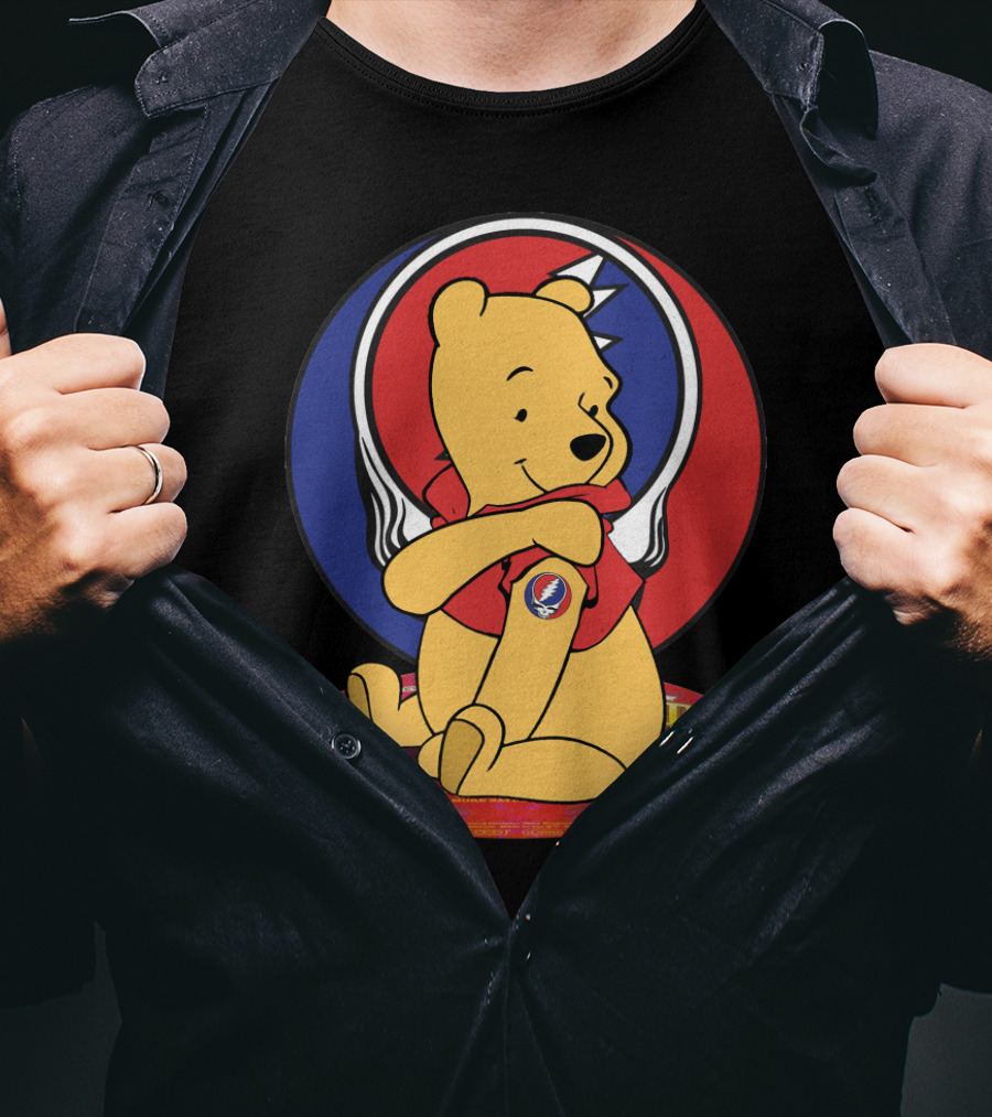 Winnie The Pooh Grateful Dead Steal Your Face T-Shirt