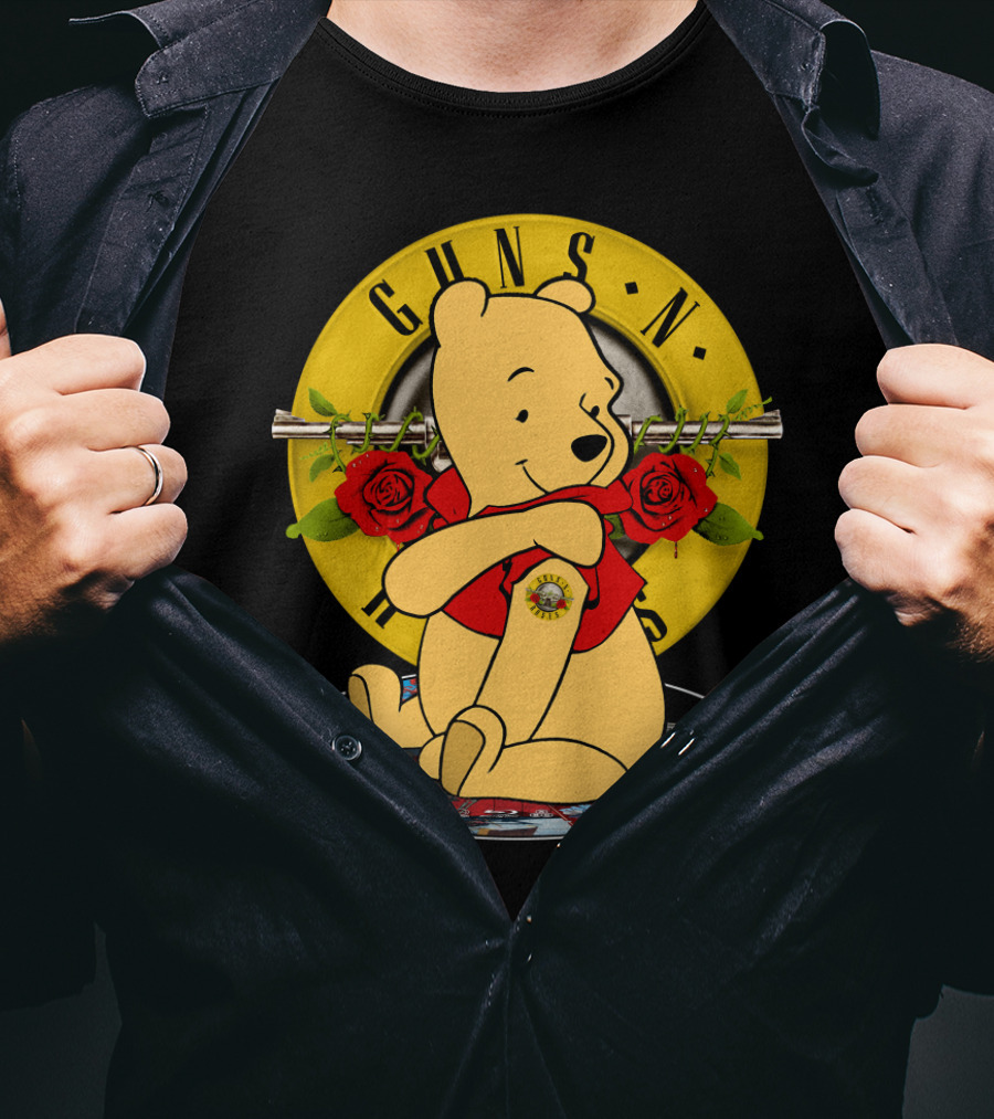 Guns N’ Roses Pooh Bear Mashup T-Shirt
