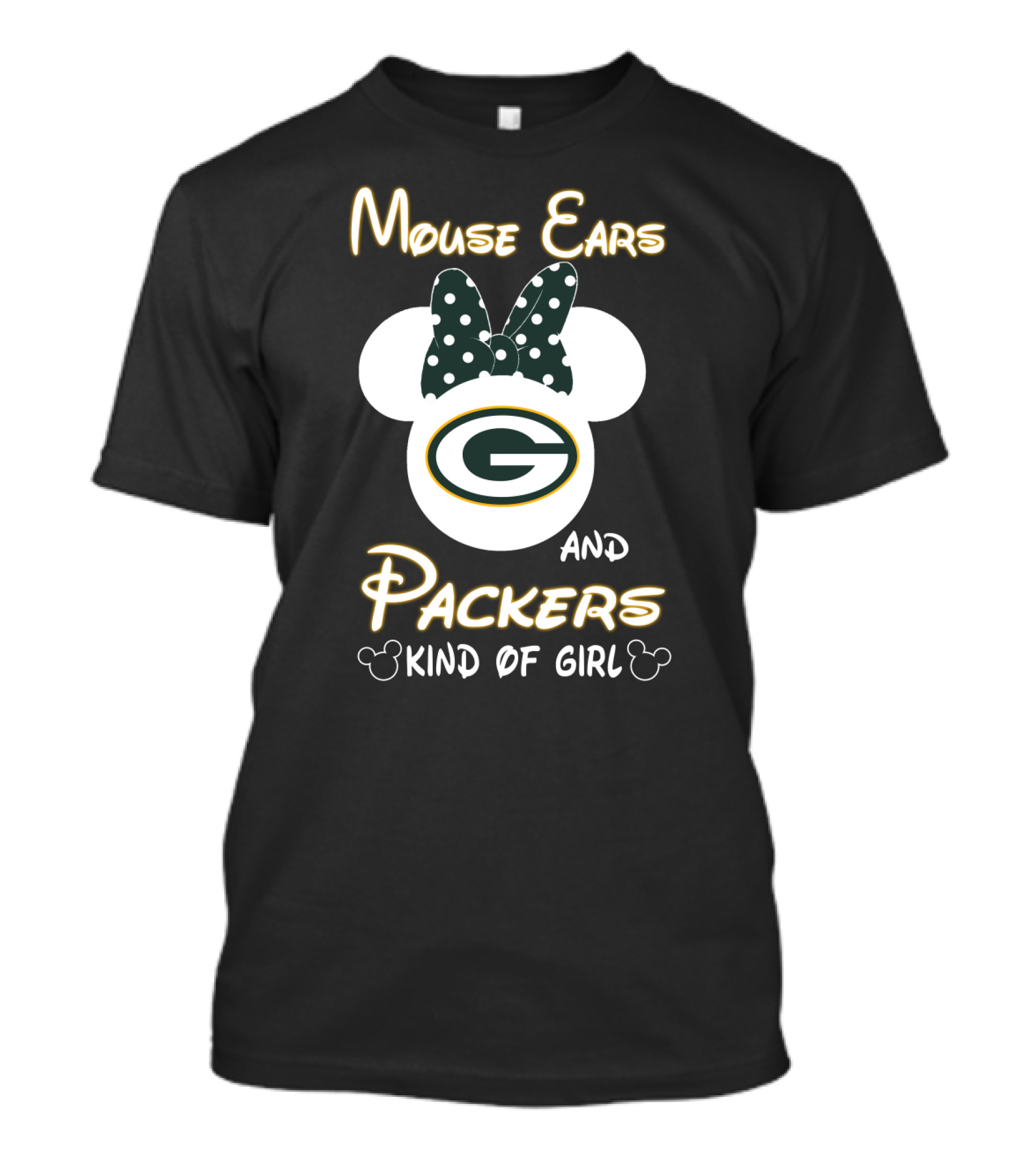 Mouse Ears And Packers Kind Of Girl T-Shirt