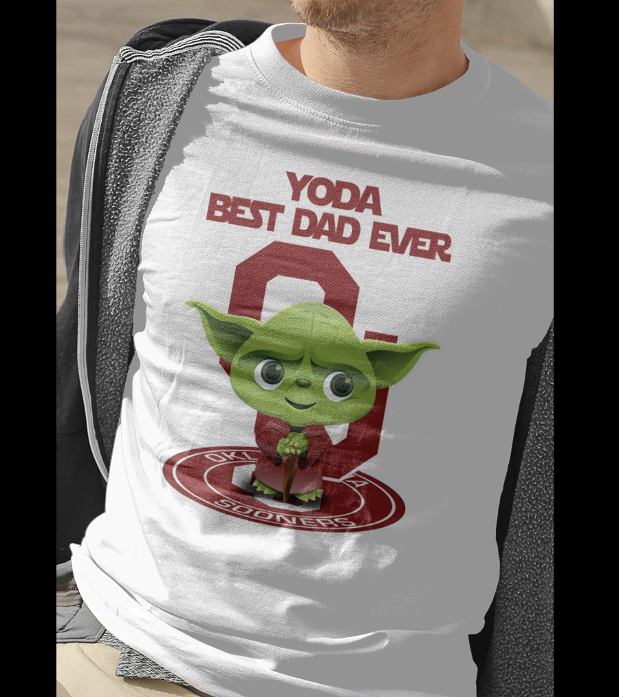 Yoda Best Dad Ever Oklahoma Sooners T-Shirt