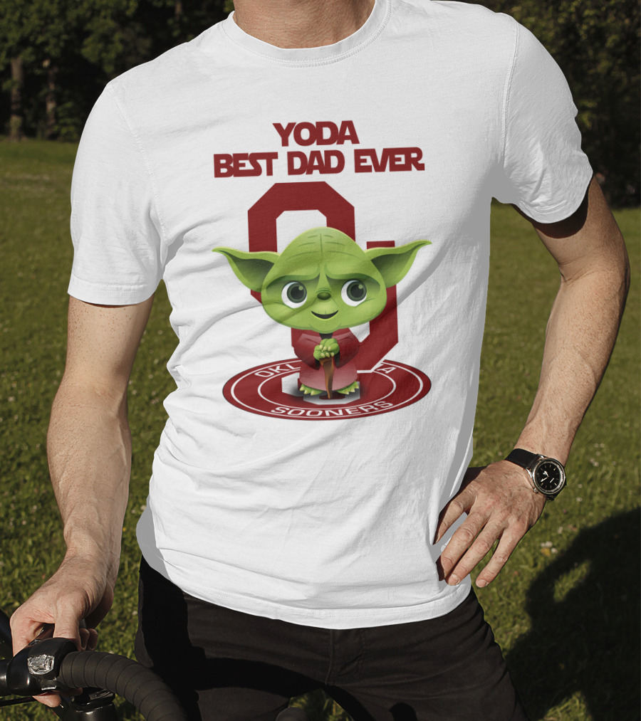 Yoda Best Dad Ever Oklahoma Sooners T-Shirt