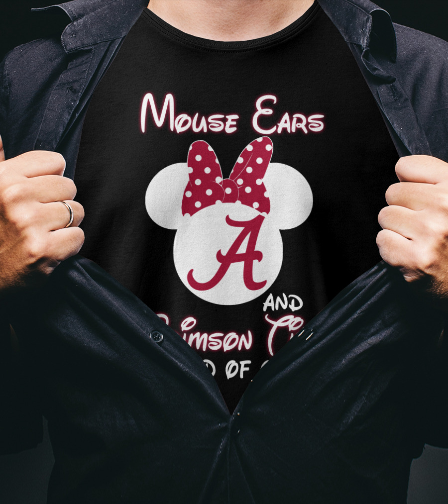 Mouse Ears And Crimson Tide Kind Of Girl T-Shirt