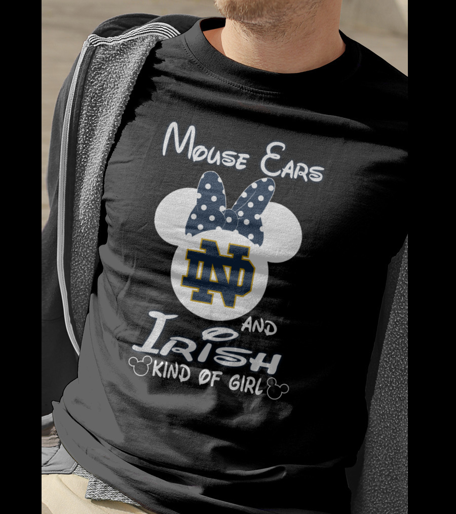 Mouse Ears Notre Dame Irish Kind Of Girl T-Shirt