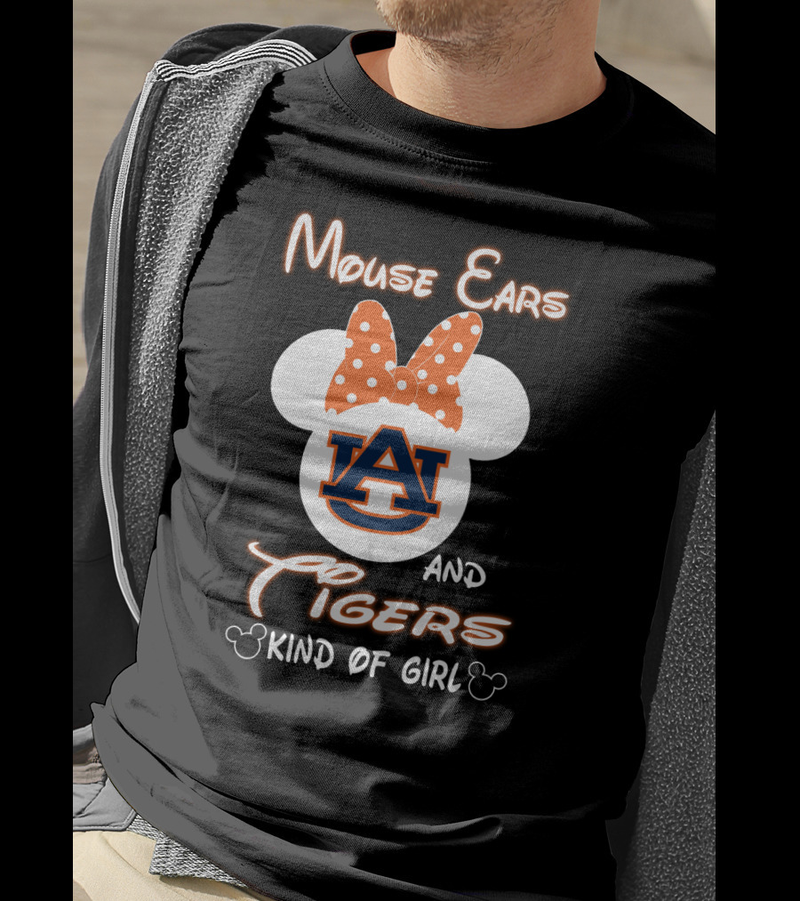 Mouse Ears Auburn Tigers Kind Of Girl T-Shirt