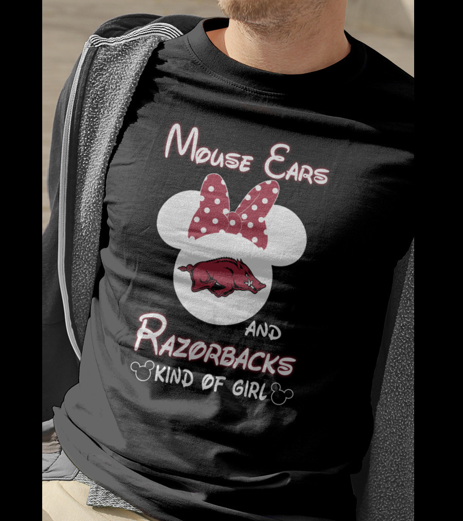 Mouse Ears And Razorbacks Kind Of Girl T-Shirt