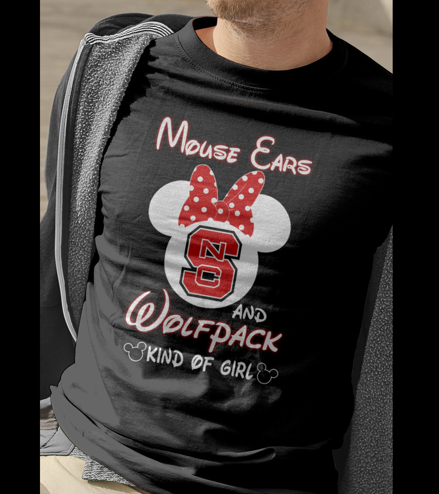 Mouse Ears And Wolfpack Kind Of Girl Nc S T-Shirt