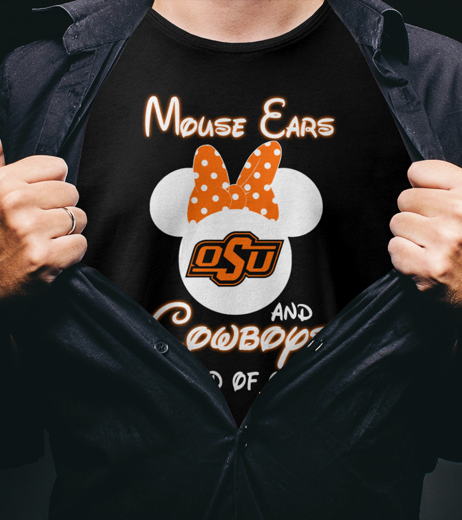 Mouse Ears Osu Cowboys Kind Of Girl T-Shirt