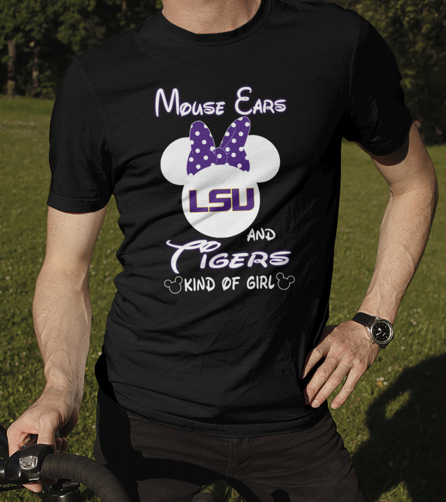 Mouse Ears Lsu Tigers Kind Of Girl T-Shirt