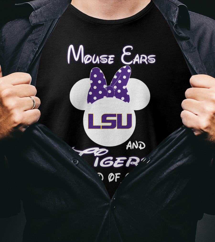Mouse Ears Lsu Tigers Kind Of Girl T-Shirt