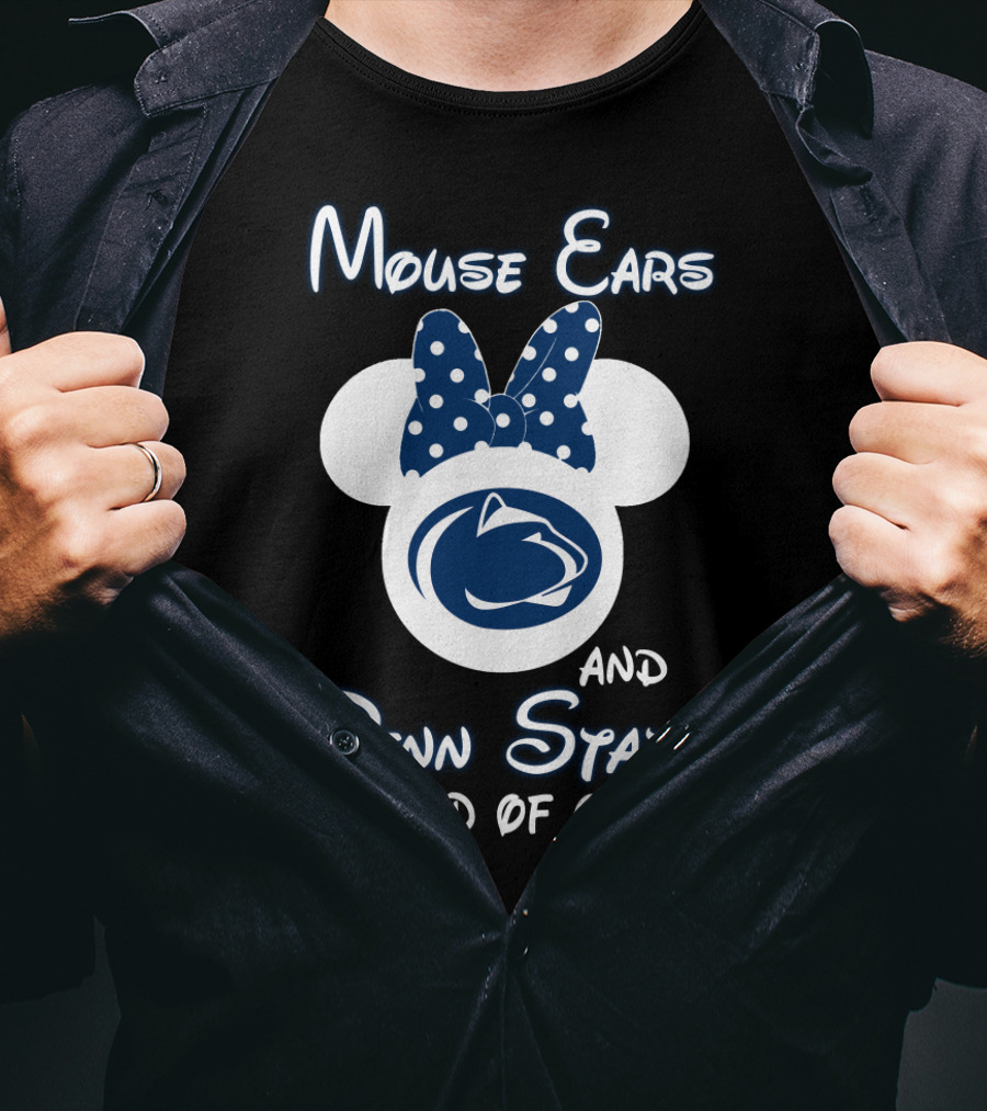 Mouse Ears And Penn State Kind Of Girl T-Shirt