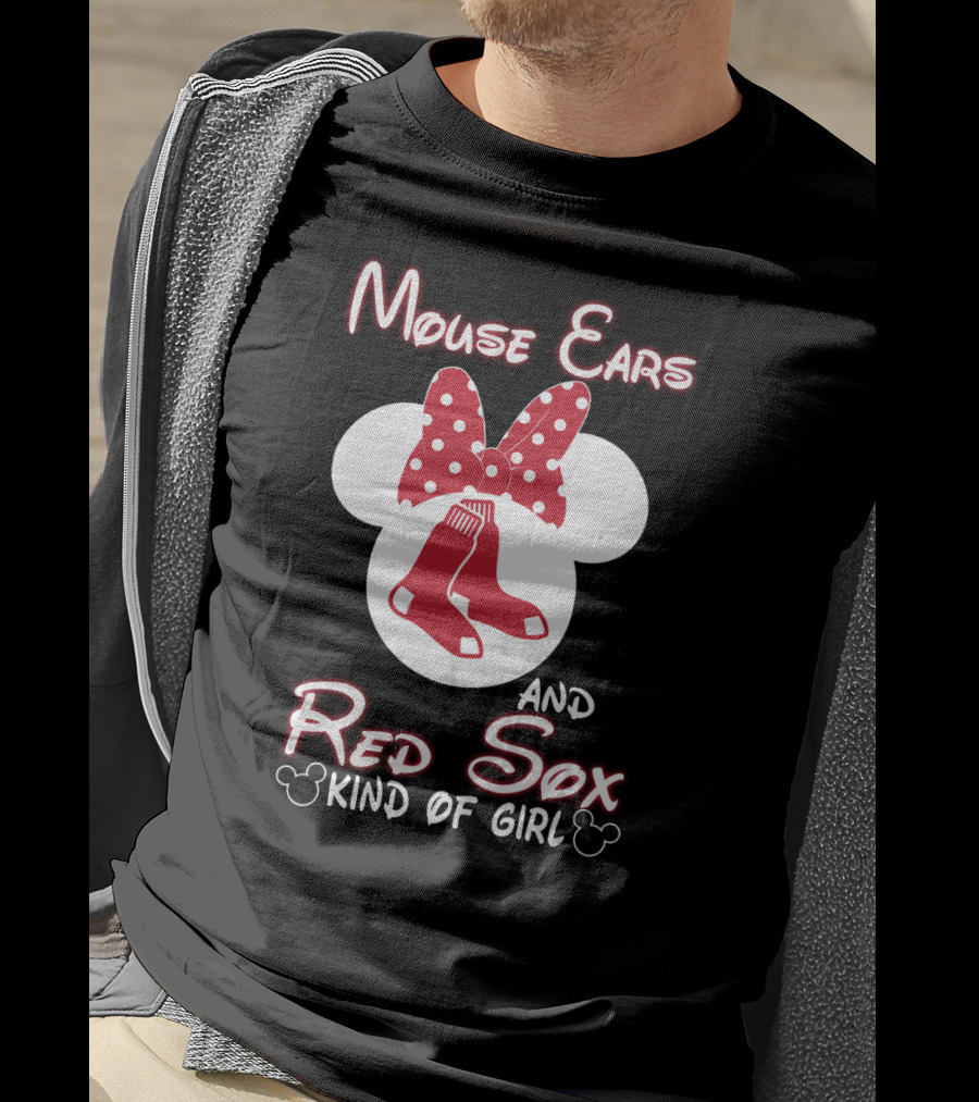Mouse Ears And Red Sox Kind Of Girl T-Shirt