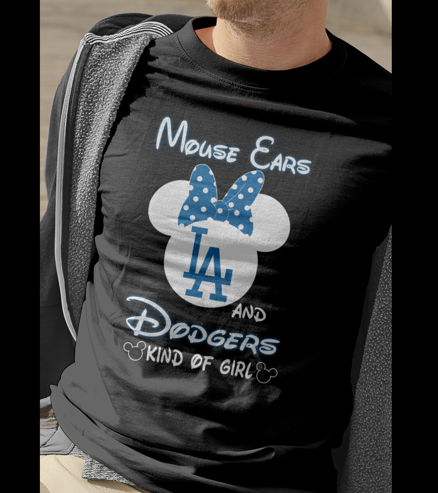 Mouse Ears And Dodgers Kind Of Girl T-Shirt
