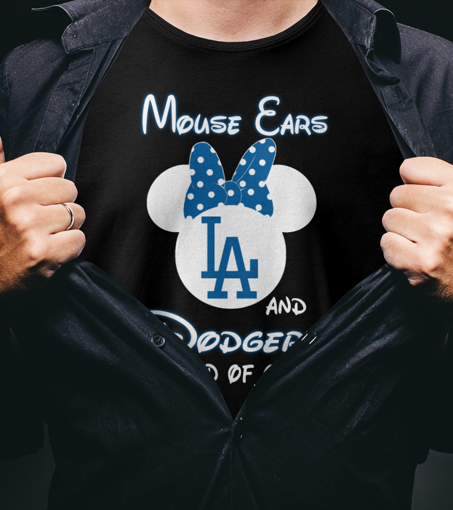 Mouse Ears And Dodgers Kind Of Girl T-Shirt