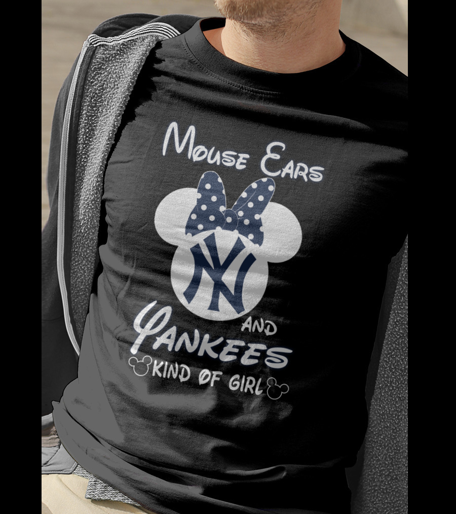 Mouse Ears And Yankees Kind Of Girl T-Shirt