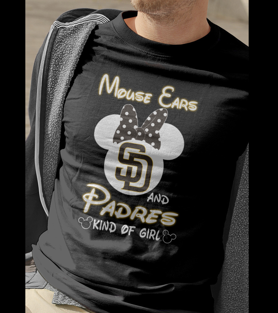 Mouse Ears And Padres Kind Of Girl T-Shirt