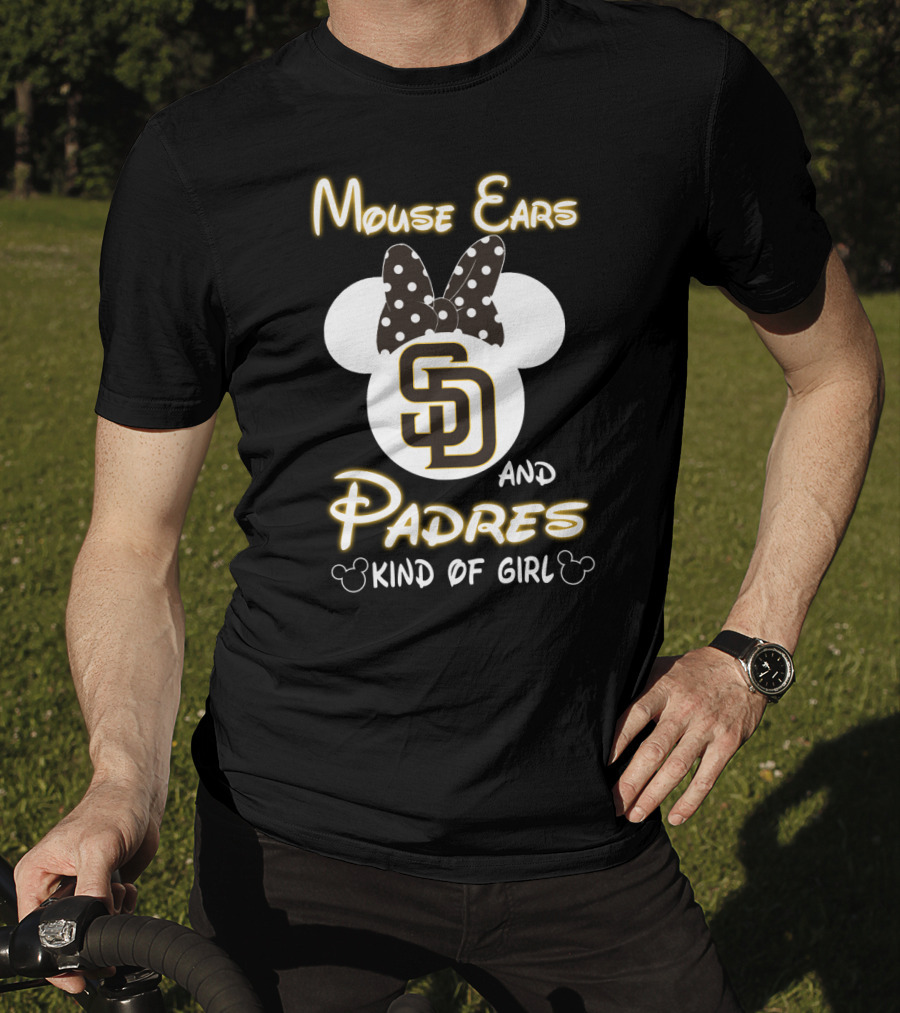 Mouse Ears And Padres Kind Of Girl T-Shirt
