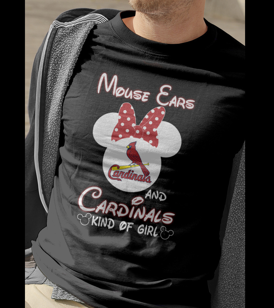 Mouse Ears And Cardinals Kind Of Girl T-Shirt