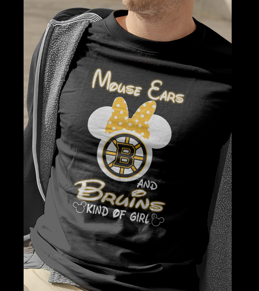 Mouse Ears And Bruins Kind Of Girl T-Shirt