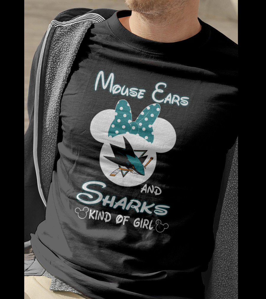 Mouse Ears And Sharks Kind Of Girl T-Shirt