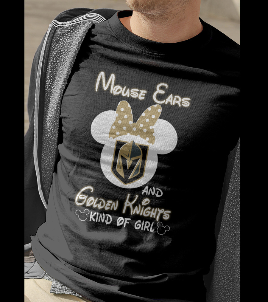 Mouse Ears Golden Knights Kind Of Girl T-Shirt