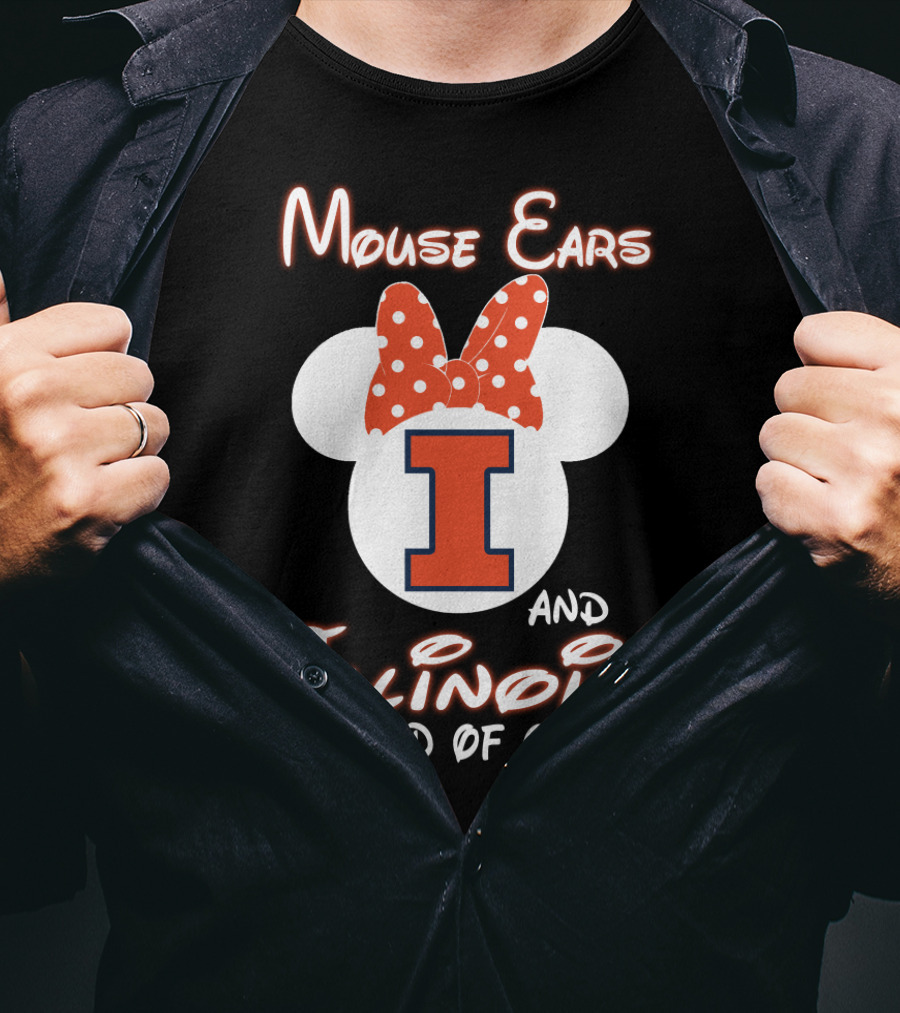 Mouse Ears And Illinois Kind Of Girl T-Shirt