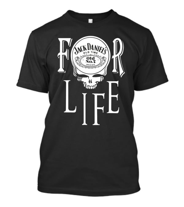 Jack Daniel's Old No. 7 Brand Skull For Life T-Shirt