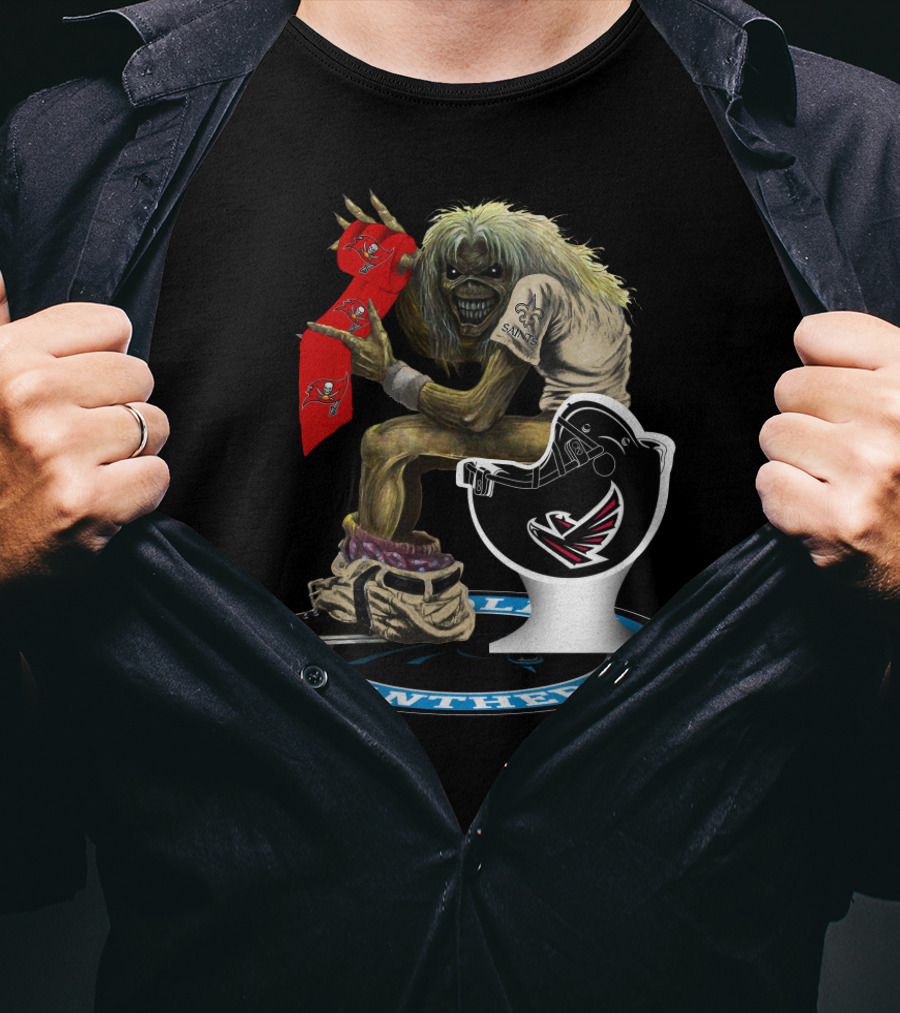 Panthers And Buccaneers Icon With Eddie T-Shirt