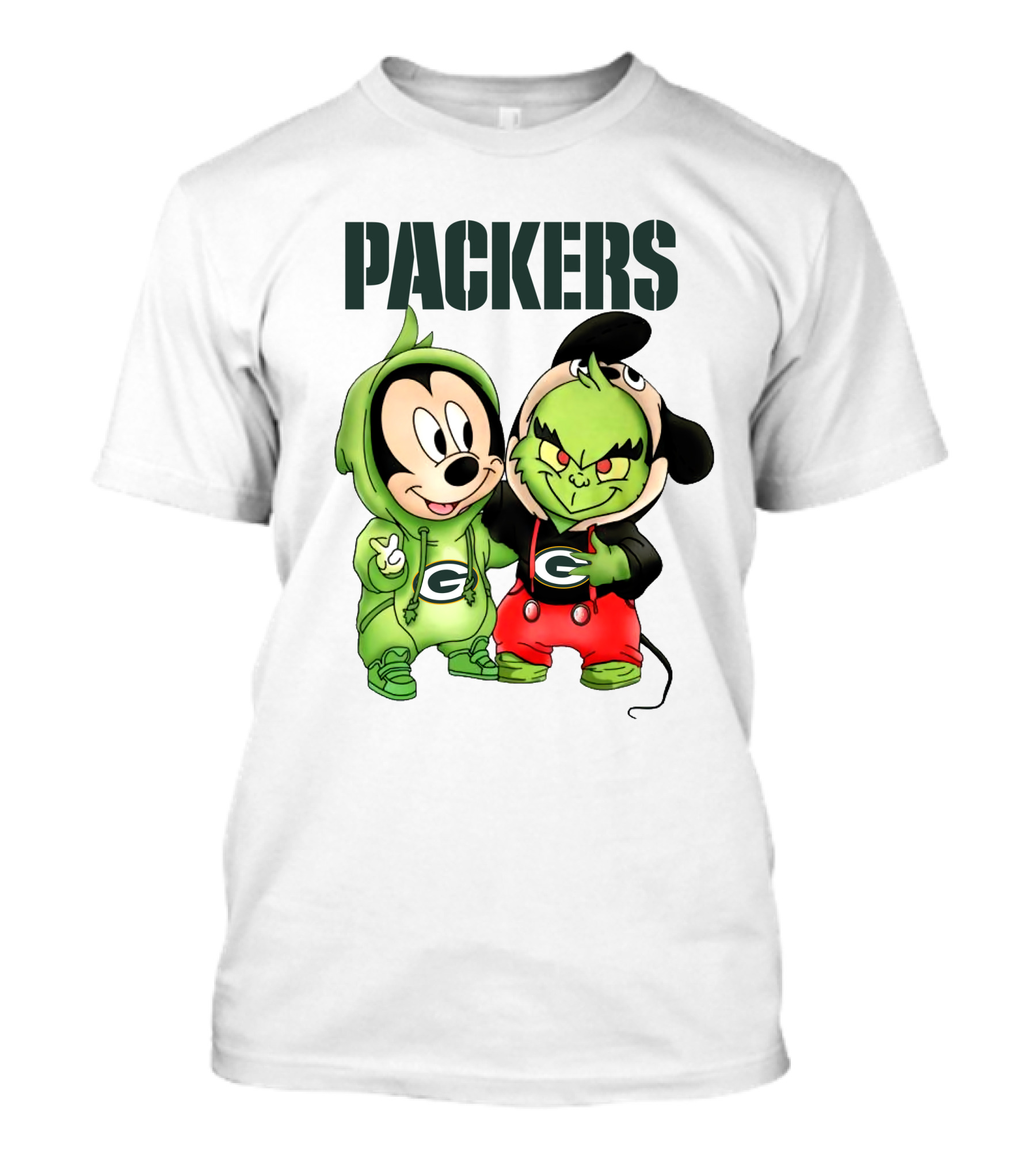 Packers Mickey And Grinch T-Shirt