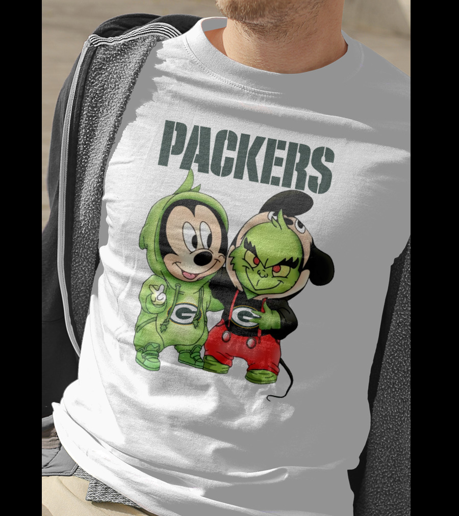 Packers Mickey And Grinch T-Shirt